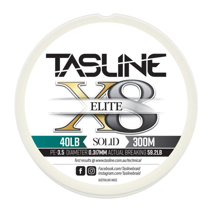 Tasline X8 Solid 300m 40lb