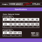 Varivas Avani Shock Leader SMP Specs