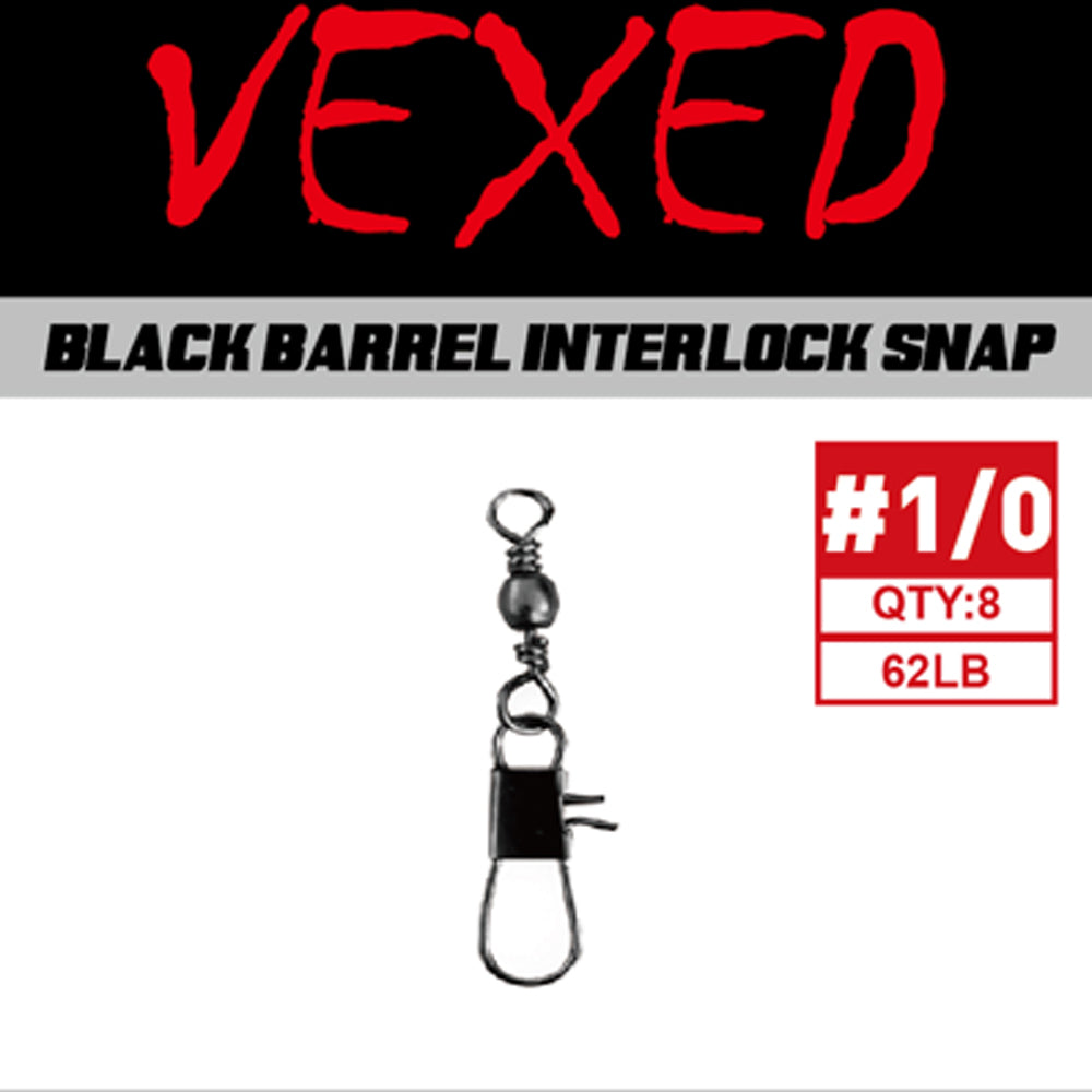 Vexed Black Barrel Interlock Snap Cover