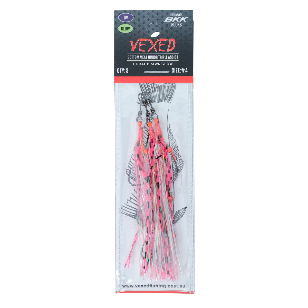 Vexed Bottom Meat Junior Triple Assist 3pk CPG