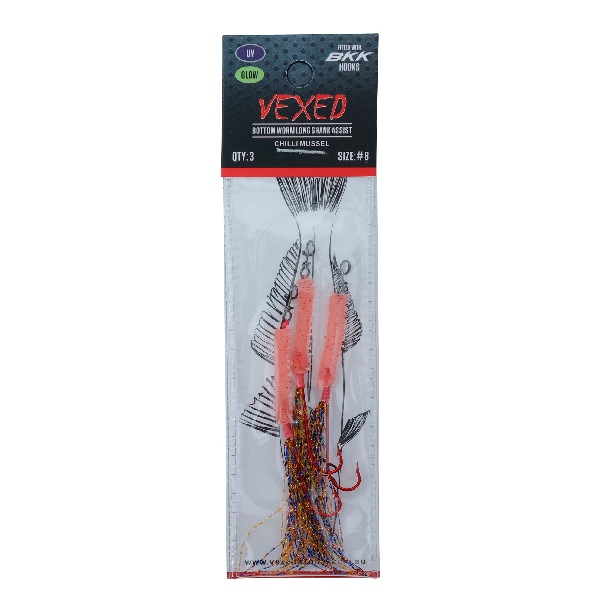 Vexed Bottom Worm Long Shank Assist CM