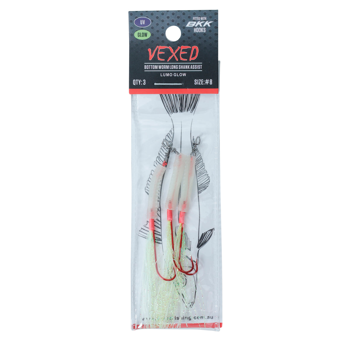Vexed Bottom Worm Long Shank Assist LG