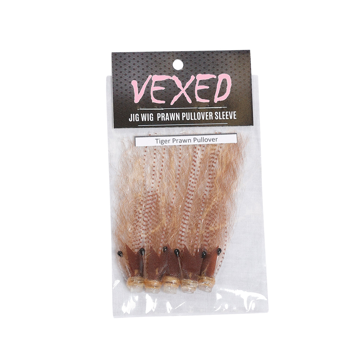 Vexed Jig Wig Prawn Pullover Sleeve 8cm 4mm Tiger Prawn