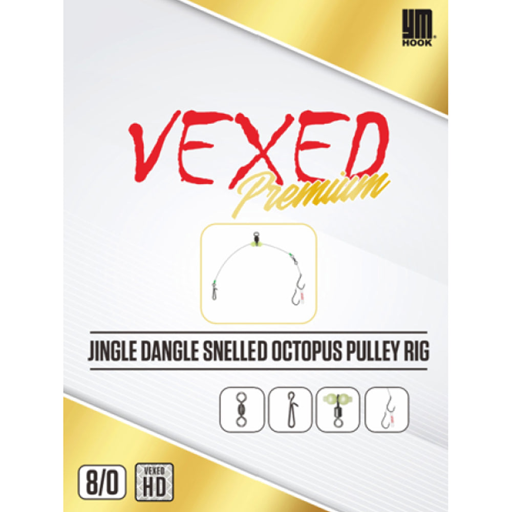 Vexed Premium Jingle Dangle Snelled Octopus Pulley Rig Cover