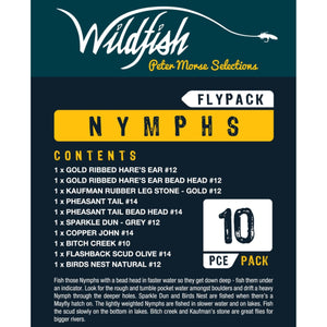 Wildfish Flypack Nymphs 10pk Back