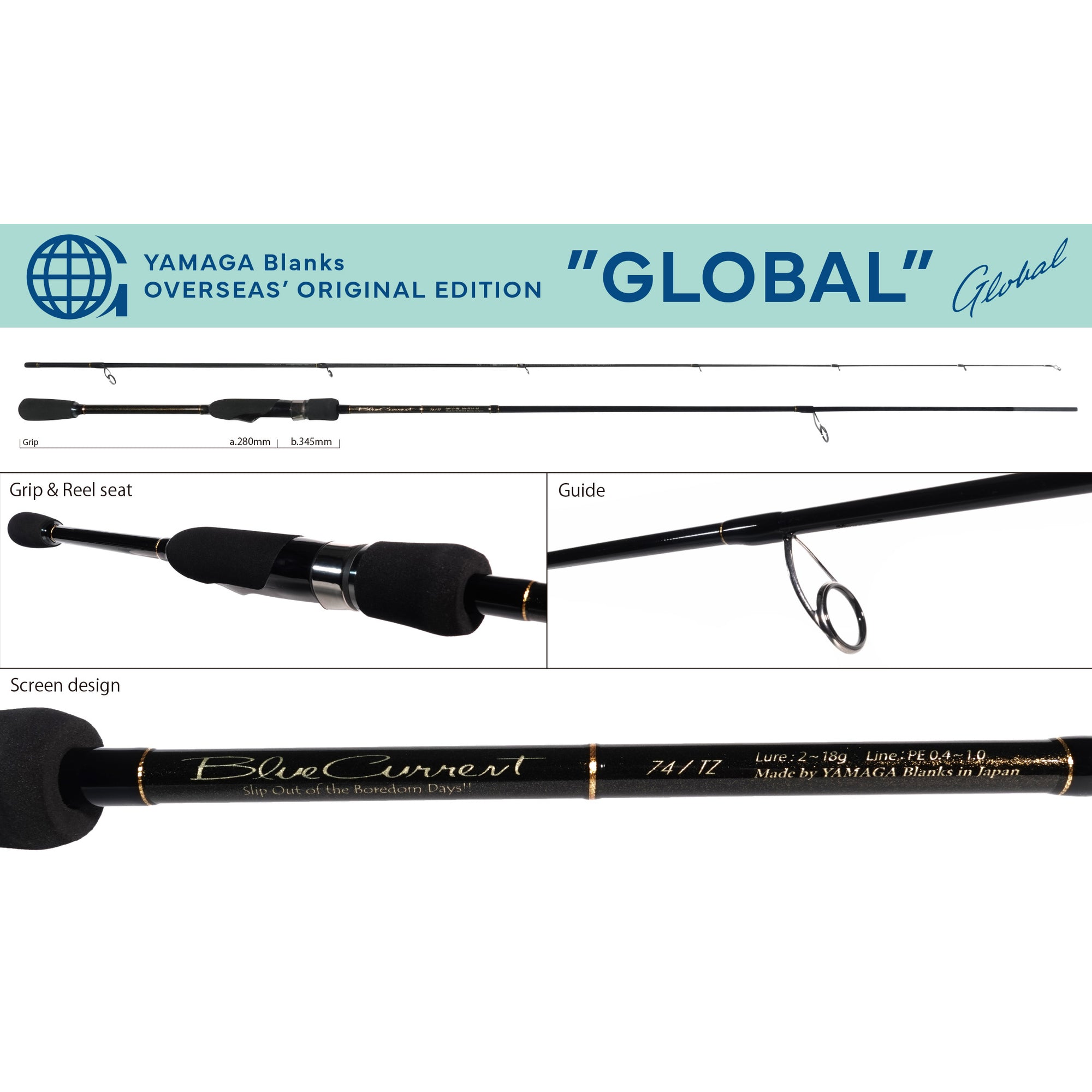 Yamaga Blanks Blue Current TZ Nano 74TZ Global