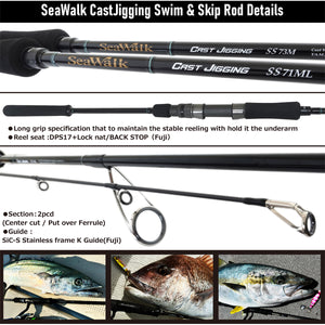 Yamaga Blanks Sea Walk Cast Jigging Swim And Skip