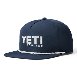 Yeti Coolers Flat Brim Rope Hat Navy