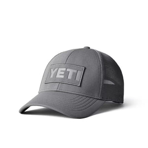 Yeti Grey on Grey Patch Trucker Cap Cover