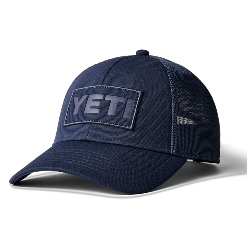 Yeti Navy On Navy Patch Trucker Hat Cover