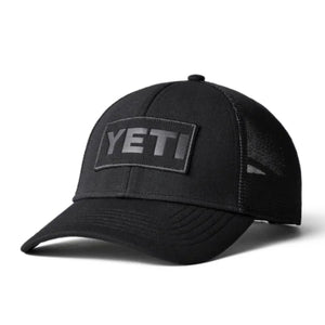 Yeti Patch Trucker Hat Black On Black