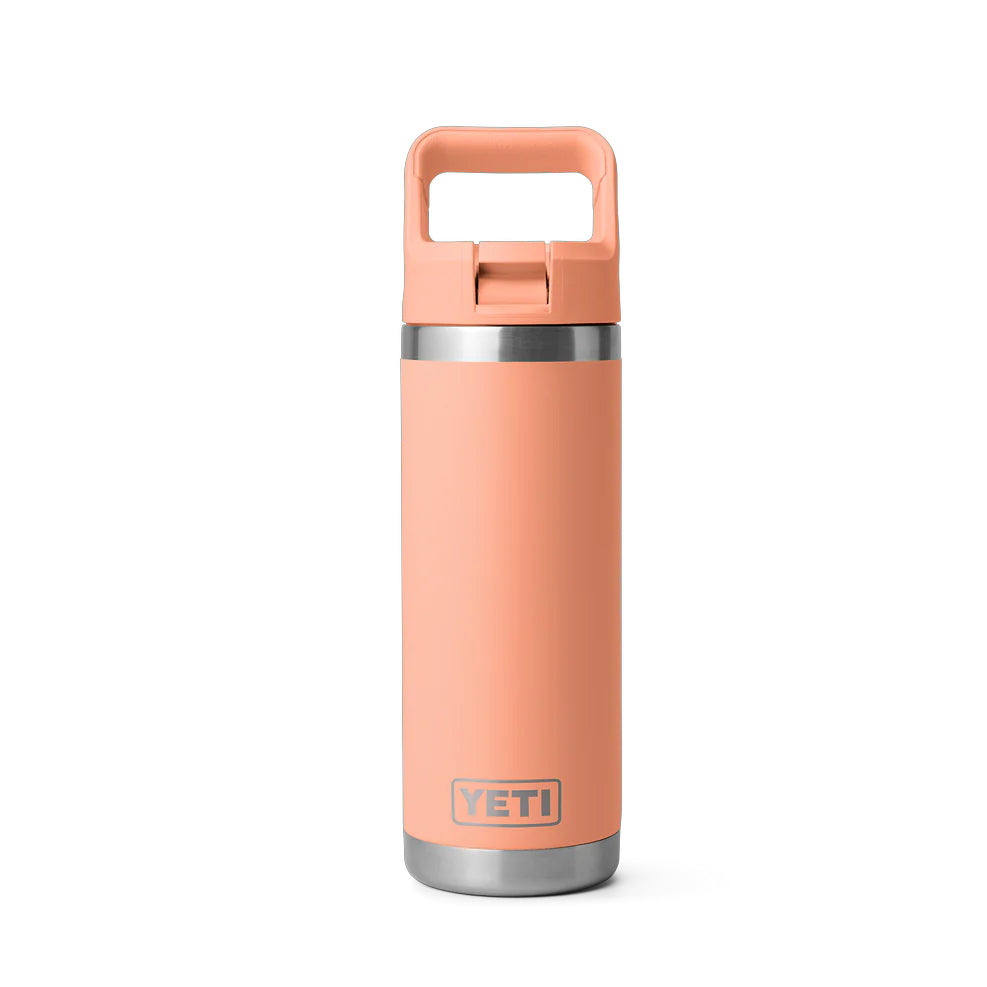 Yeti Rambler 18oz Straw Bottle Lowdown Peach