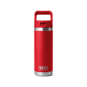 Yeti Rambler 18oz Straw Bottle Rescue Red