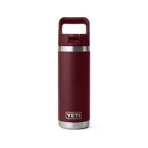 Yeti Rambler 18oz Straw Bottle Wild Vine Red