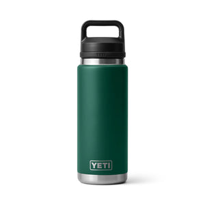 Yeti Rambler 26oz Bottle Black Forrest Green