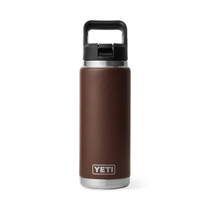 Yeti Rambler 26oz Straw Bottle Wetlands Brown