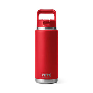 Yeti Rambler 26oz Straw Bottle Rescue Red