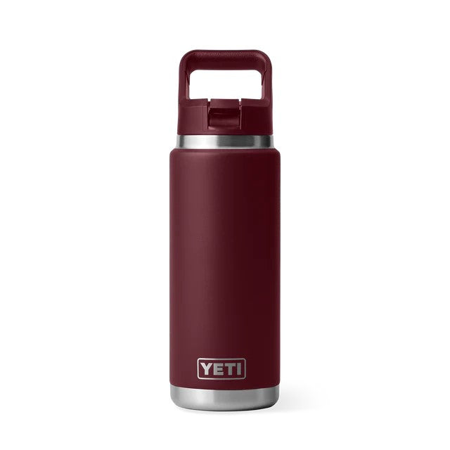 Yeti Rambler 26oz Straw Bottle Wild Vine Red