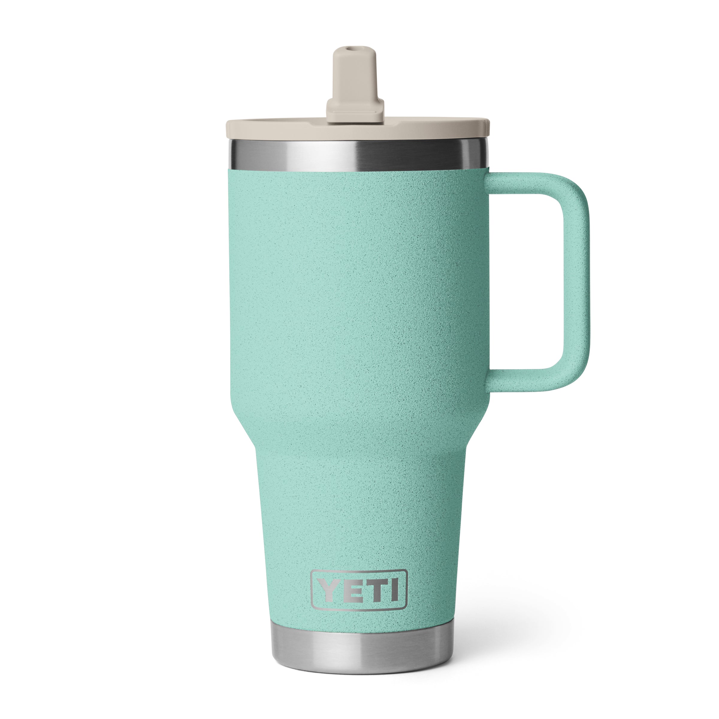 Yeti Rambler 30oz Travel Straw Mug Sea Stone