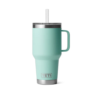 Yeti Rambler 35oz Mug With Straw Lid Seafoam