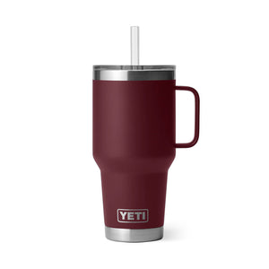 Yeti Rambler 35oz Mug With Straw Lid Wild Vine Red