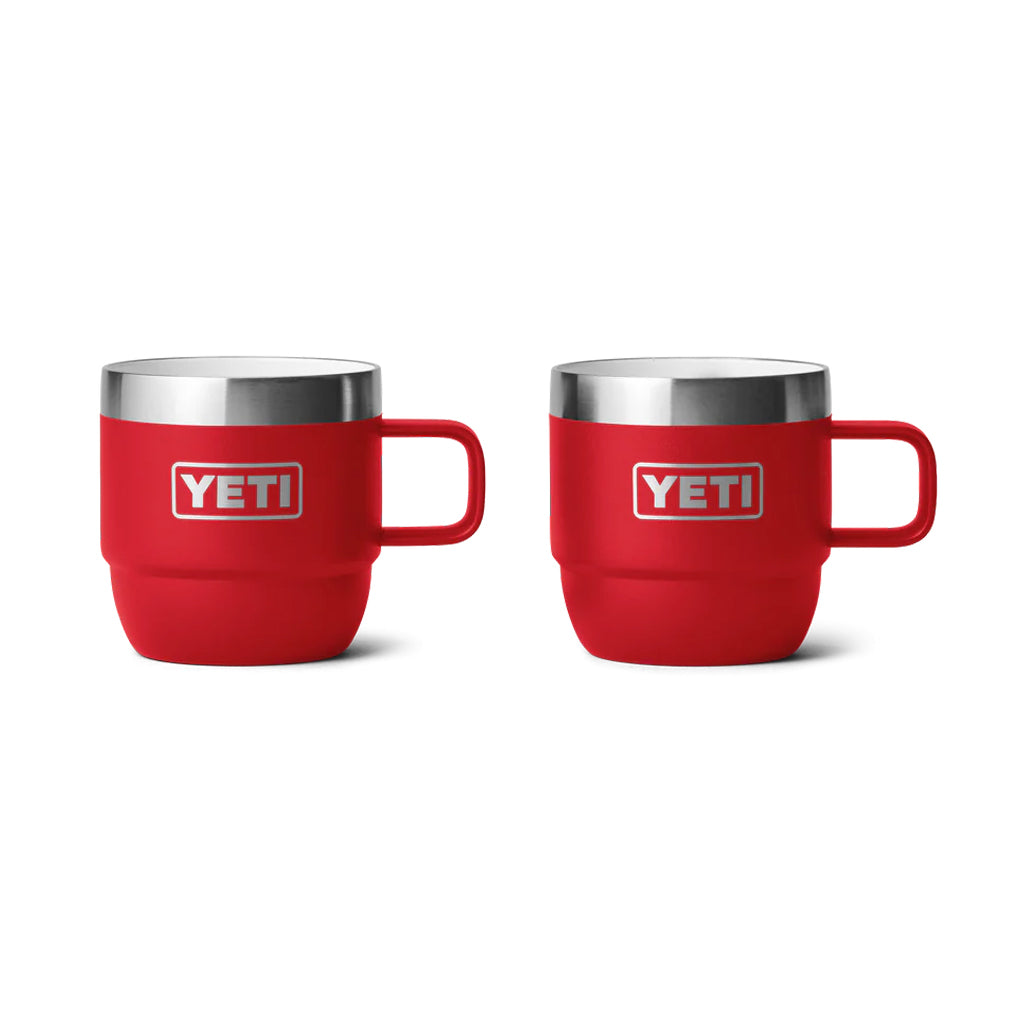 Yeti Rambler 6oz Stackable Mug 2 Pack Rescue Red