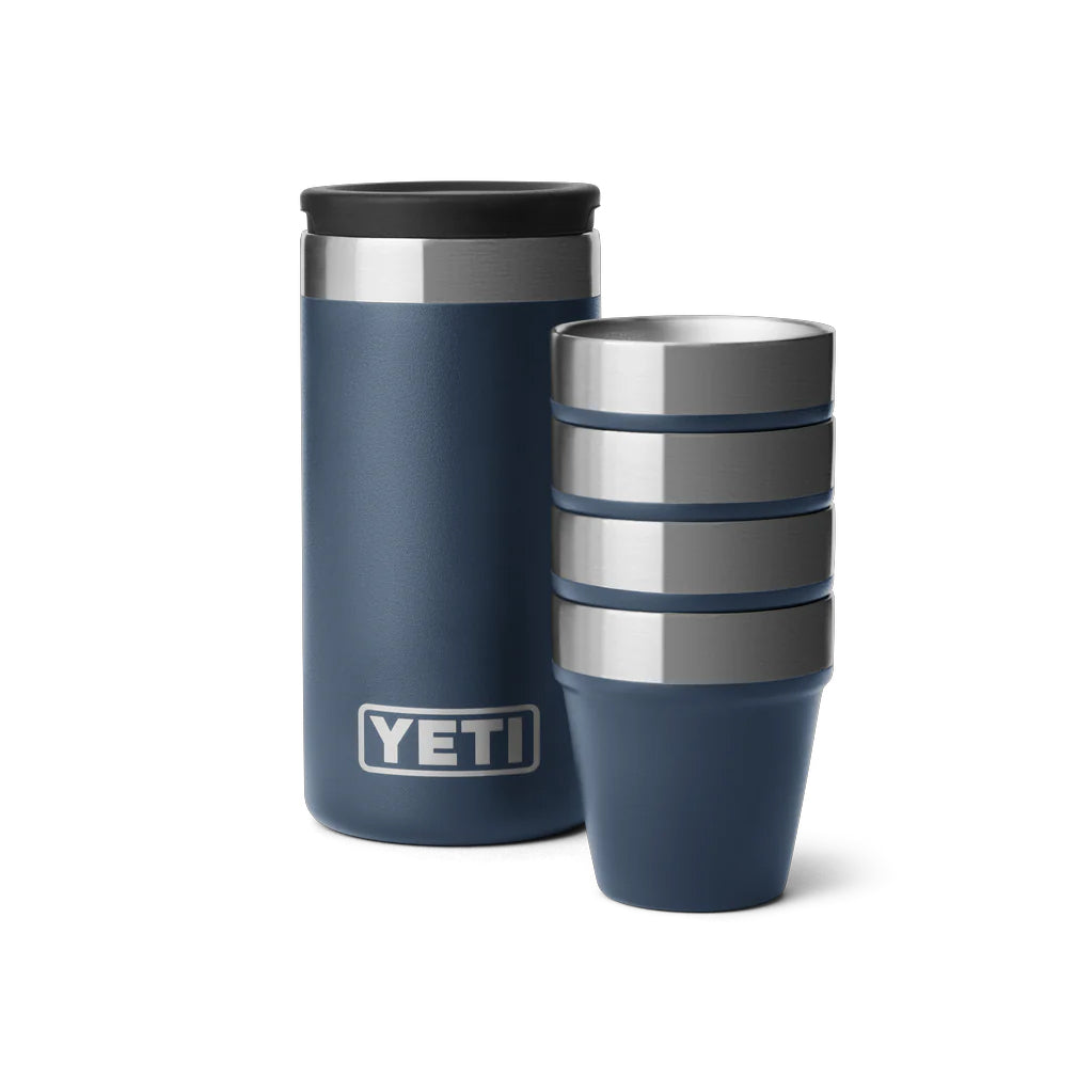 Yeti Shot Glasses and Case Navy