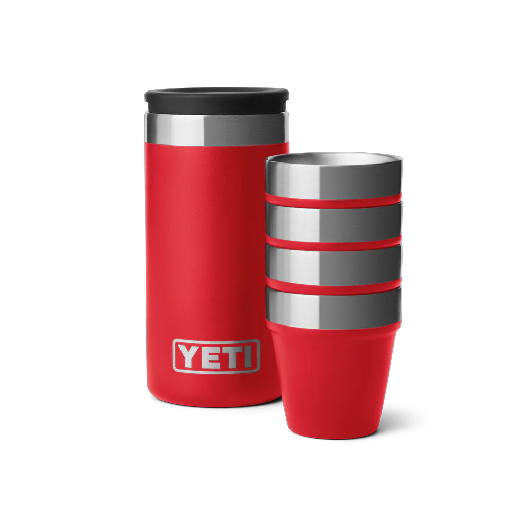 Yeti Shot Glasses and Case Rescue Red