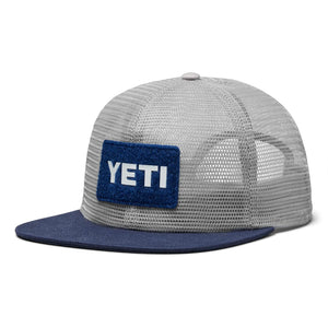 Yeti Velcro Badge Mesh Hat Grey / Navy