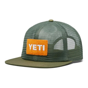 Yeti Velcro Badge Mesh Hat Olive