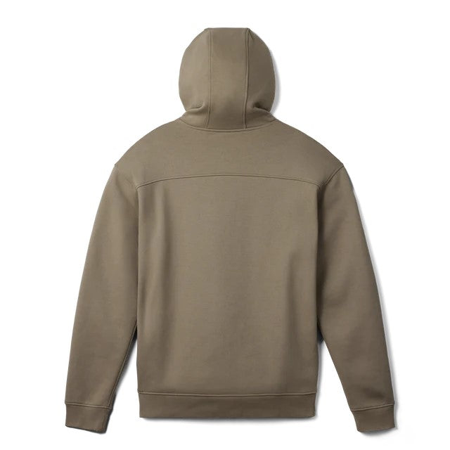 Yeti Wetlands Logo Fleece Hoodie - Taupe Back