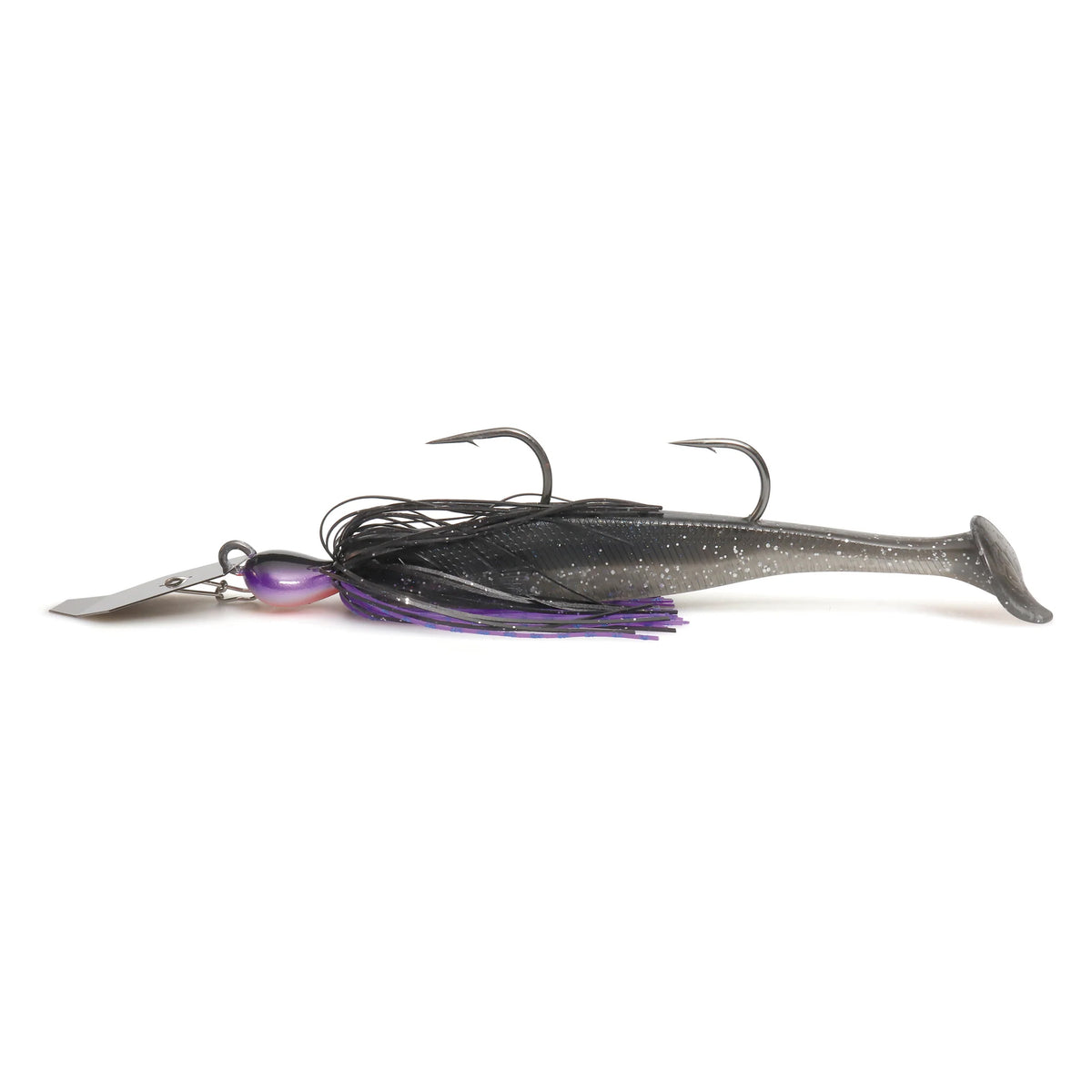 Zman Chatterbait Big Blade Rigged Purple Black