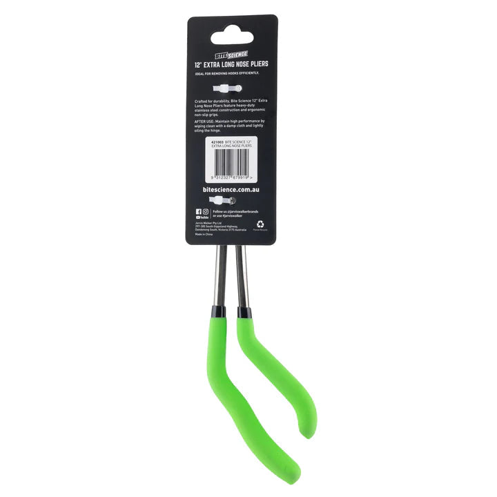 Bite Science 12 inch Extra Long Pliers grip detail