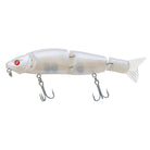 Bite Science BioBait Jointed Swimbait 150mm in White - jointed swimbait lure