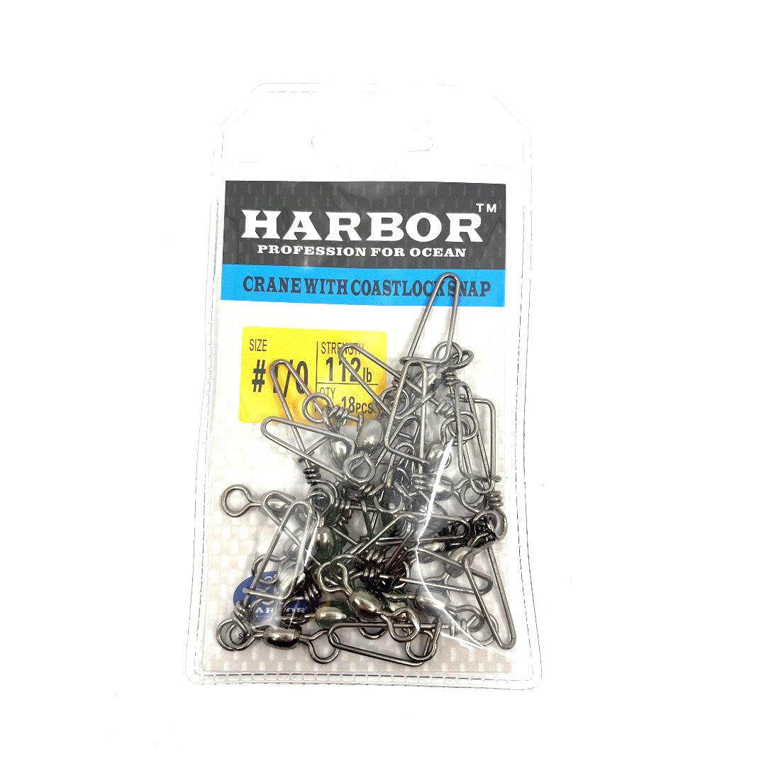 Harbor Coastlock Crane Snap swivel close-up detail