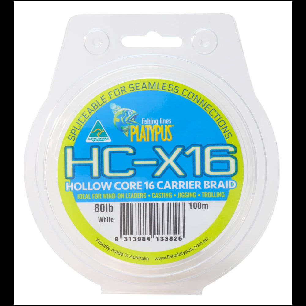 Platypus Platypus Hollow Core X16 Braid 100m - White