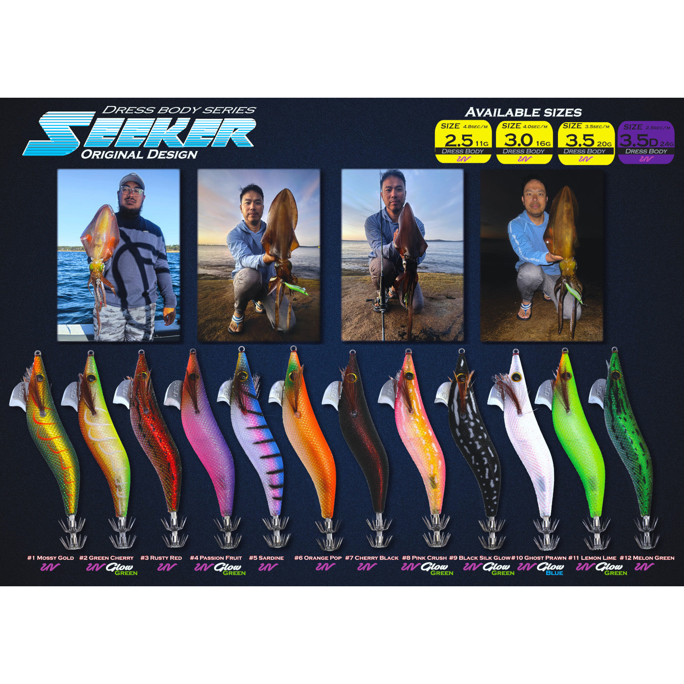 Oceans Legacy Egi Seeker Squid Jigs
