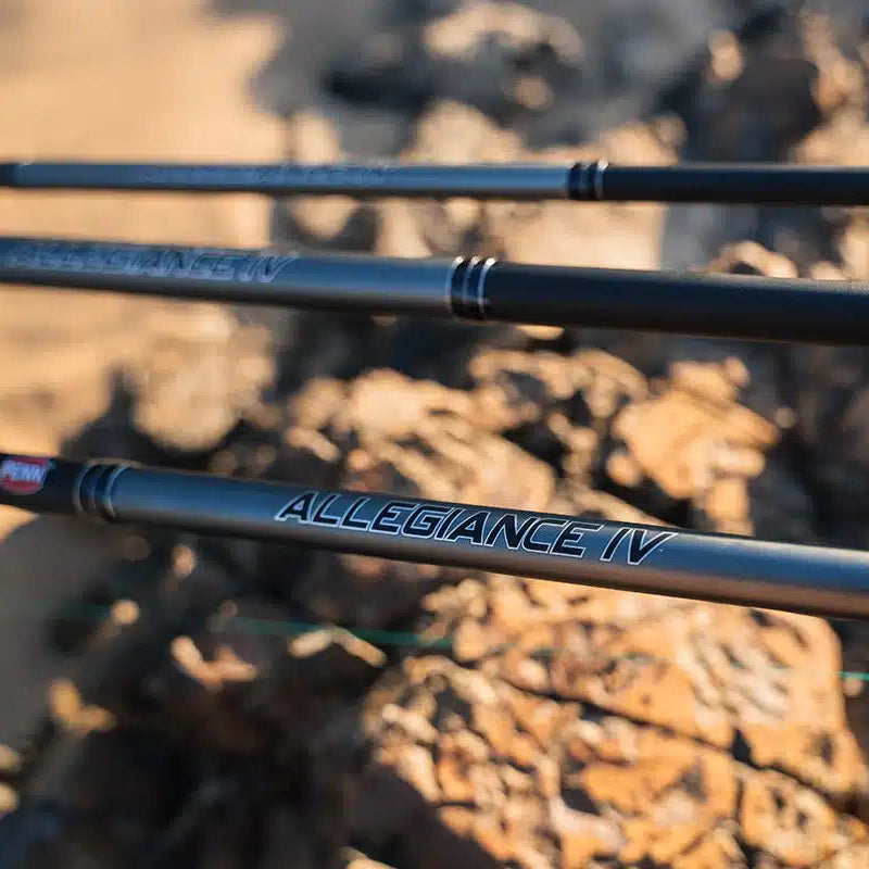 Penn Allegiance IV Surf Rod lifestyle shot - angler on beach