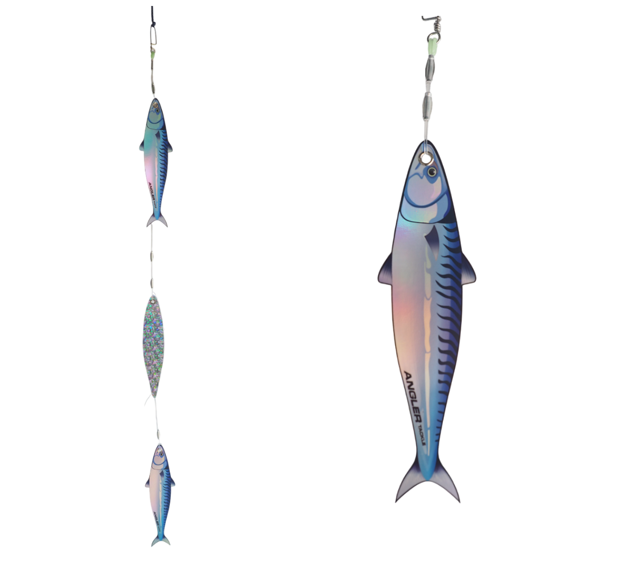 Angler Tackle Dredge Replacement Strip mackerel pattern