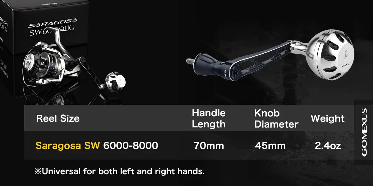 Gomexus CJ70 Saragosa SW Replacement Handle for 6000 - 8000