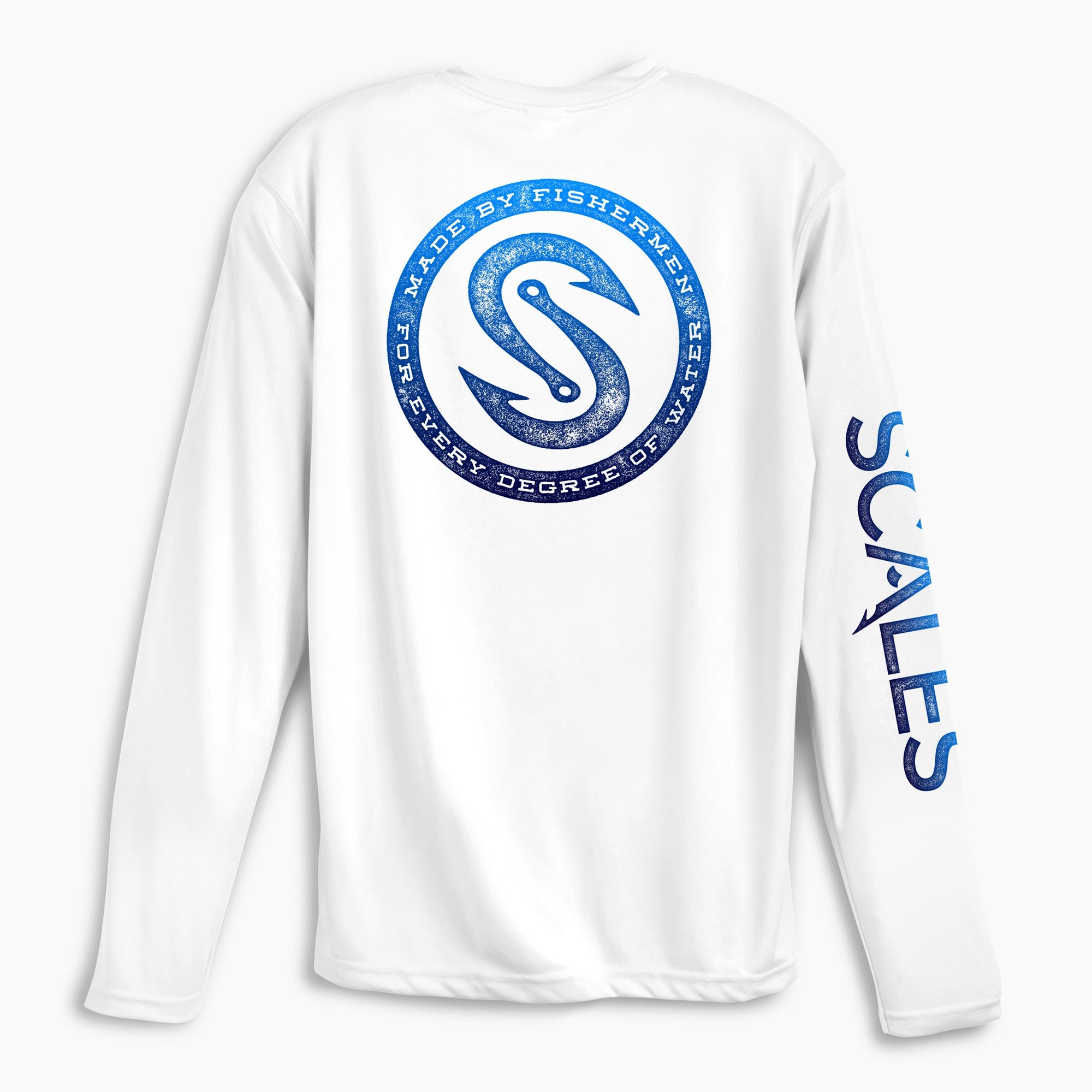 Scales Gear Pro Performance Every Degree Crew White Shirt - Rear View