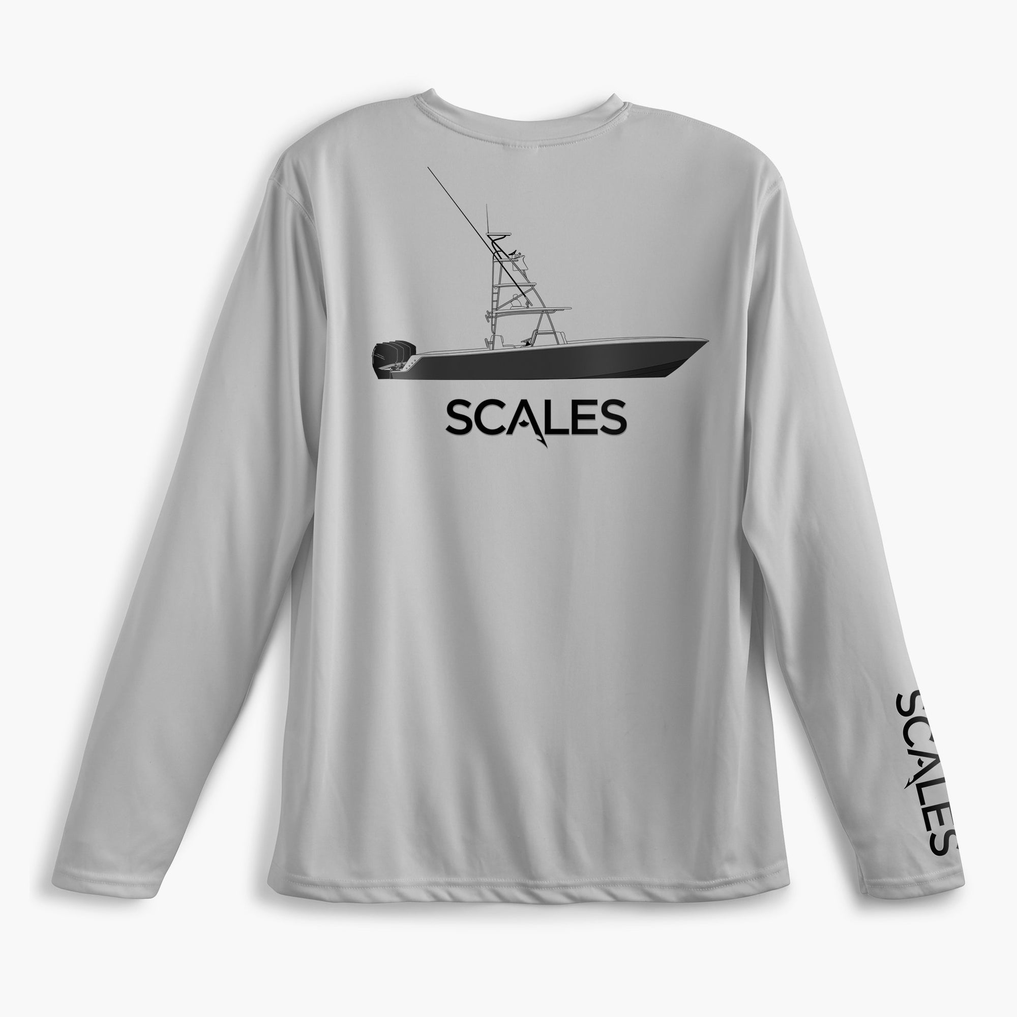 Scales Gear Pro Performance Team Scales Crew Grey Shirt - Rear View