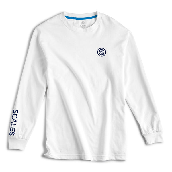 Scales Gear Scales Built Long Sleeve White Shirt Compleat Angler