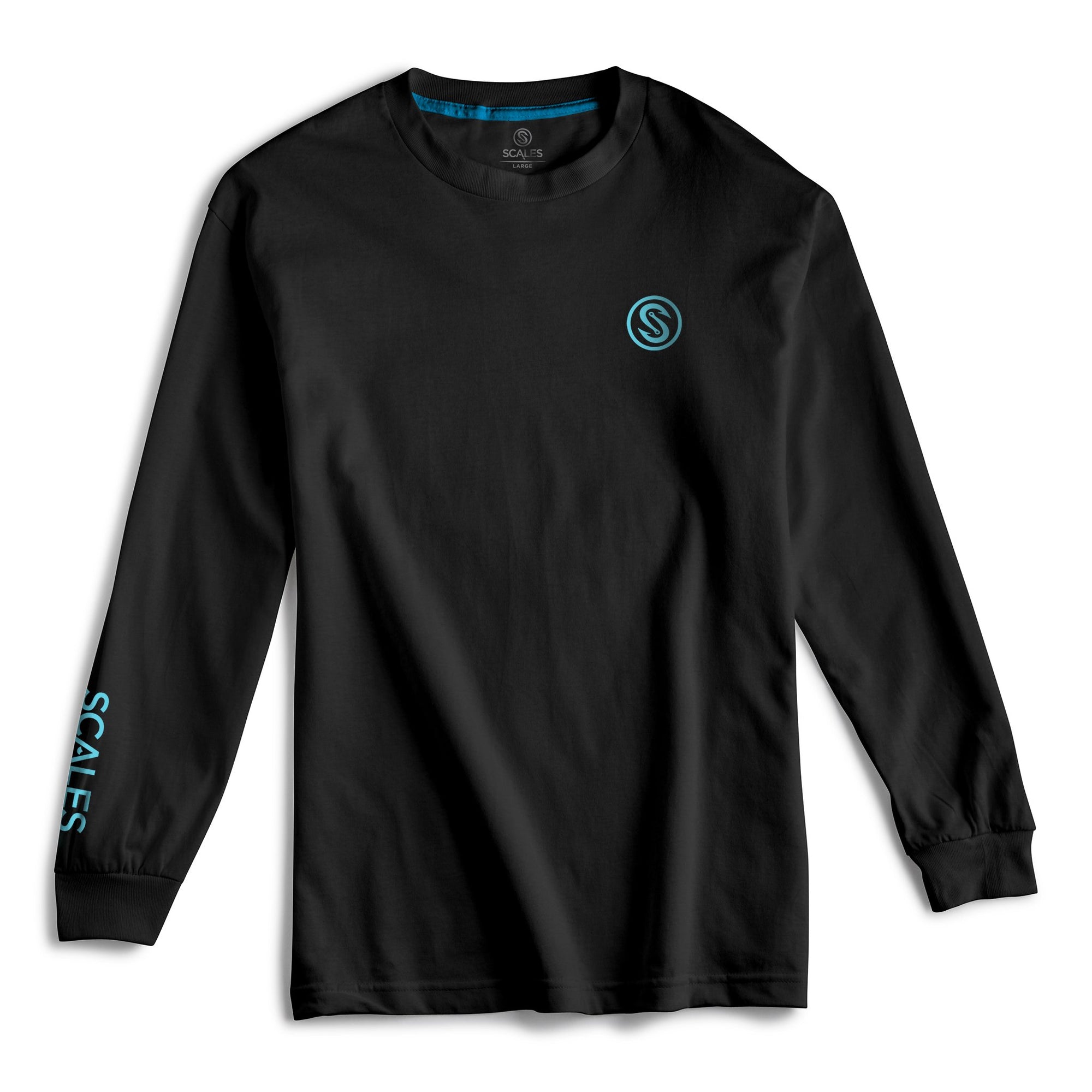 Scales Gear Scales Built Long Sleeve Tee Black - Front View