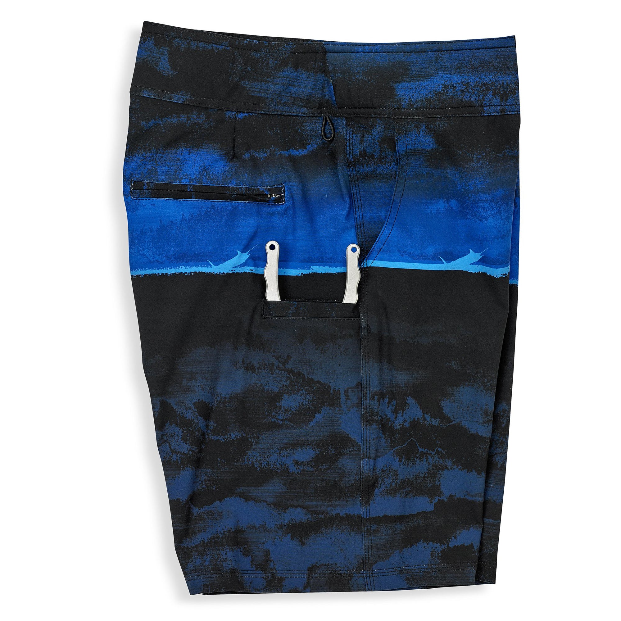 Scales Gear First Mates Boardshorts In The Spread Electric Blue - Side View