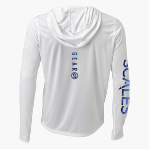 Scales Gear Pro Performance Every Degree 2 Hooded White Shirt - Rear View