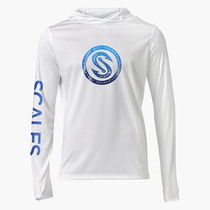 Scales Gear Pro Performance Every Degree 2 Hooded White Shirt - Front View