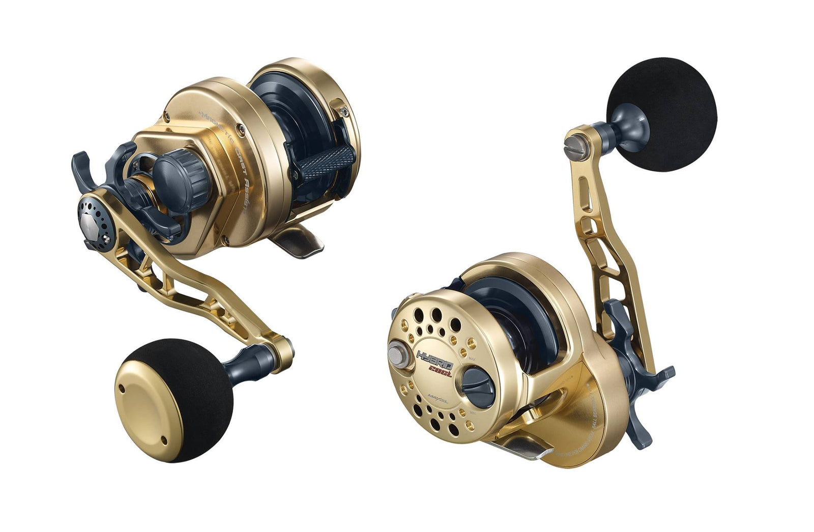 Maxel Hybrid 20 Gold / Dark Grey Slow Pitch Reel