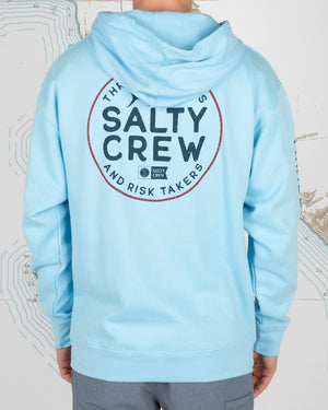 Salty Crew First Mate Fleece Light Blue Back