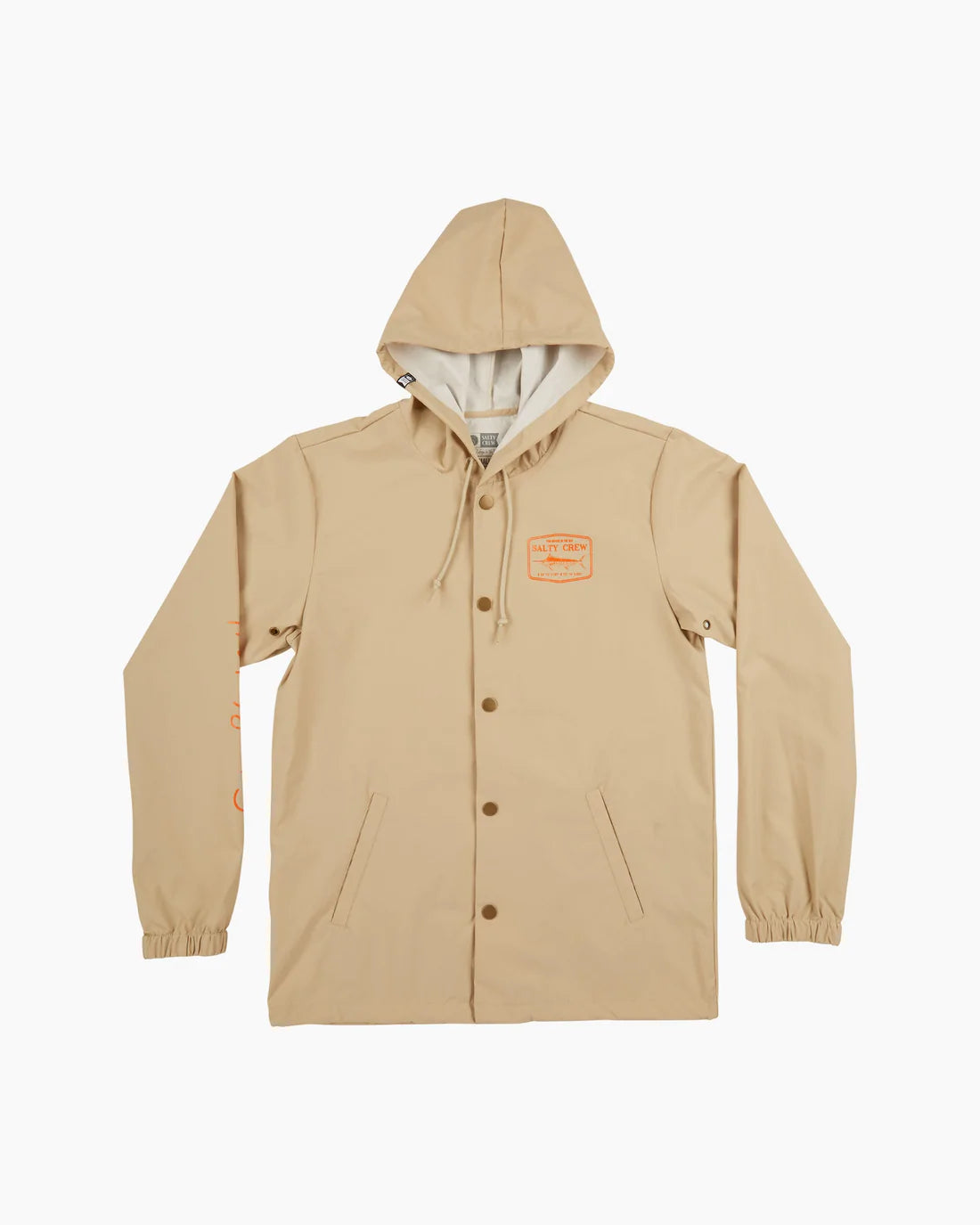 Salty Crew Stealth Snap Jacket Khaki Front